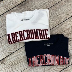 Abercrombie Kids Varsity Logo Tee(2Tees), 7/8, NWT